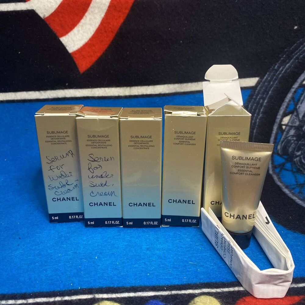 5x CHANEL SUBLIMAGE ESSENTIAL CELLULAIRE DETOXIFIANTE ESSENTIAL REVITALIZING